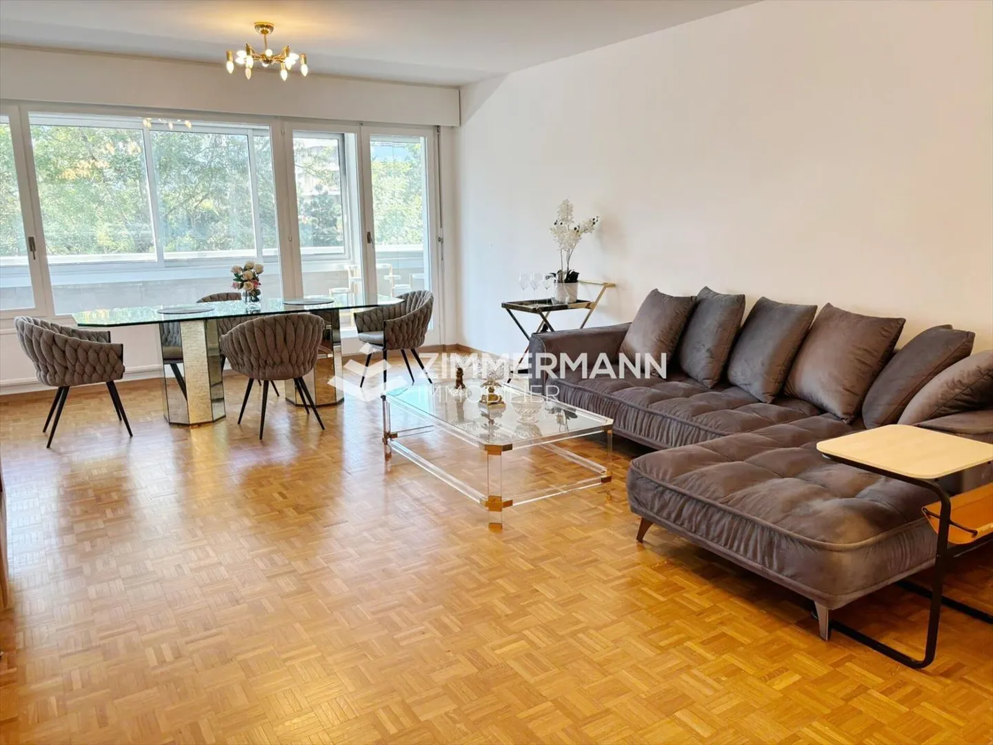 Sublime appartamento di 4 stanze arredato in una residenza a Chêne-Bougeries - Foto 2 di 13
