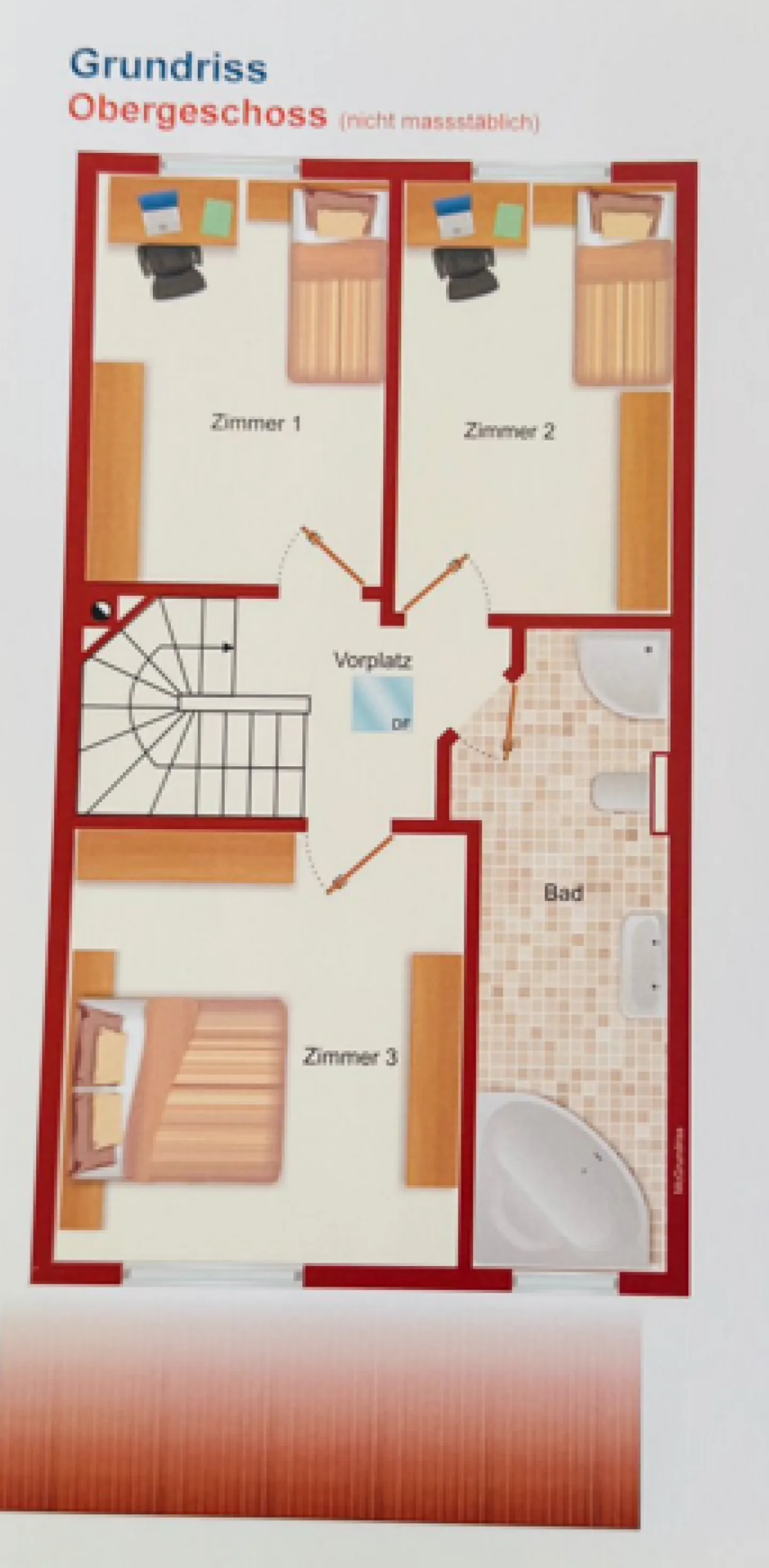 Maison de ville d'angle 4,5 pièces avec jardin, garage, place de parking et four à pizza à Giebenach - Photo 25 sur 26