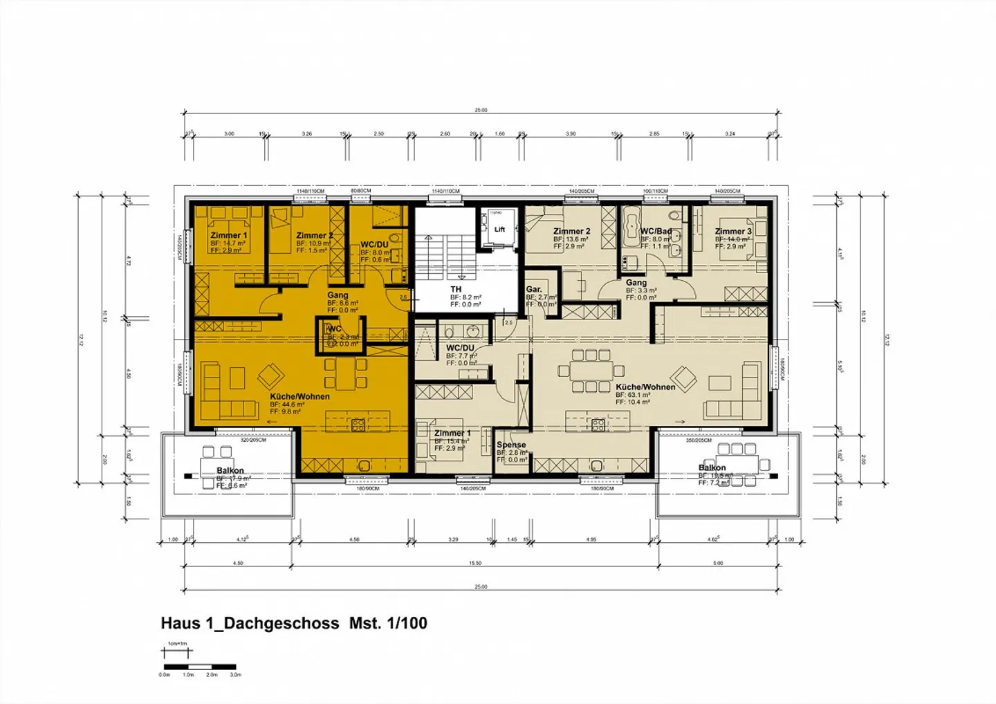 Costruzione al Rain Appartamento 4½ stanze Ultimo Piano | H1 - Foto 4 di 8