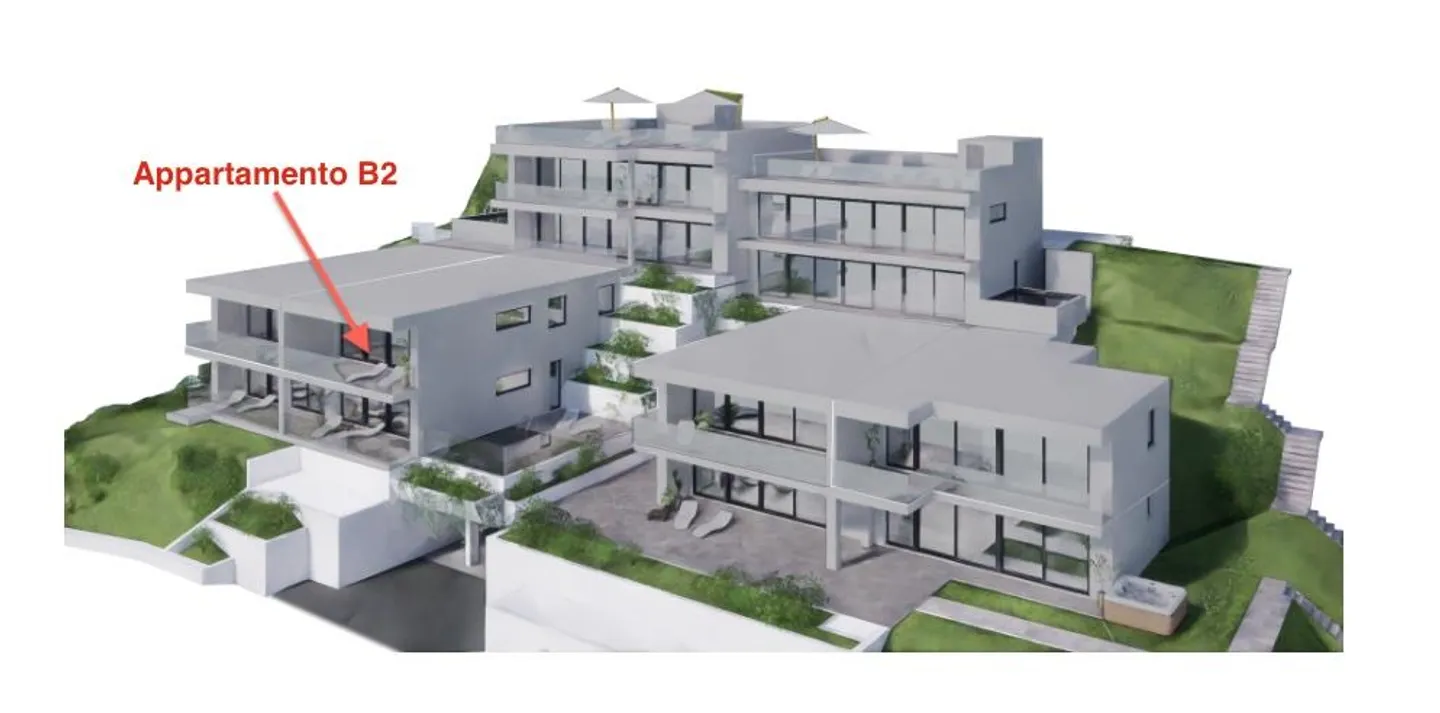 Appartamento esclusivo di 3,5 locali, piscina, vista lago, 1° o 2° residenza - Foto 3 di 10