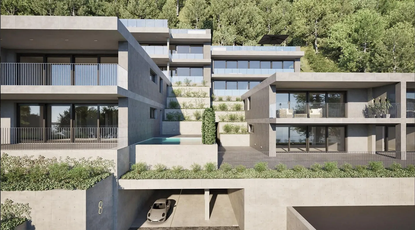 Appartamento esclusivo di 3,5 locali, piscina, vista lago, 1° o 2° residenza - Foto 9 di 10