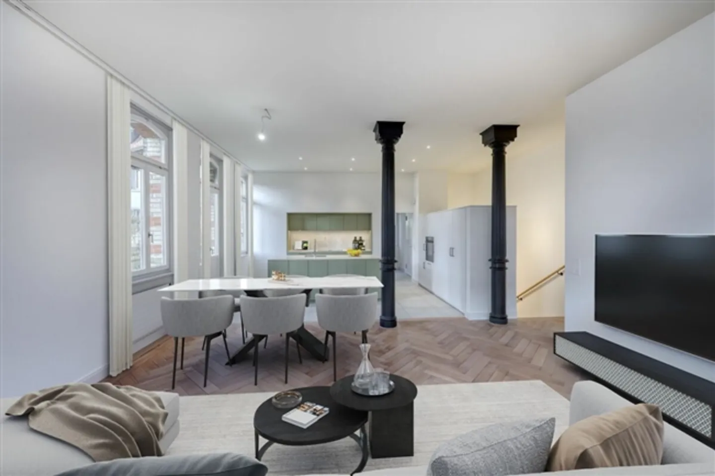 Exclusive 3.5-room garden apartment - Historical charm meets modern living luxury - Photo 1 of 10