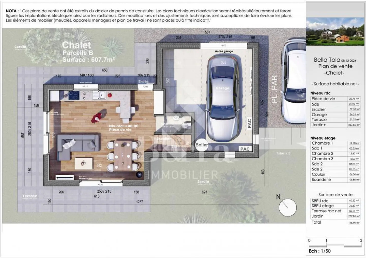 La Bella Tola - joli chalet sur parcelle dégagée - Photo 4 sur 13