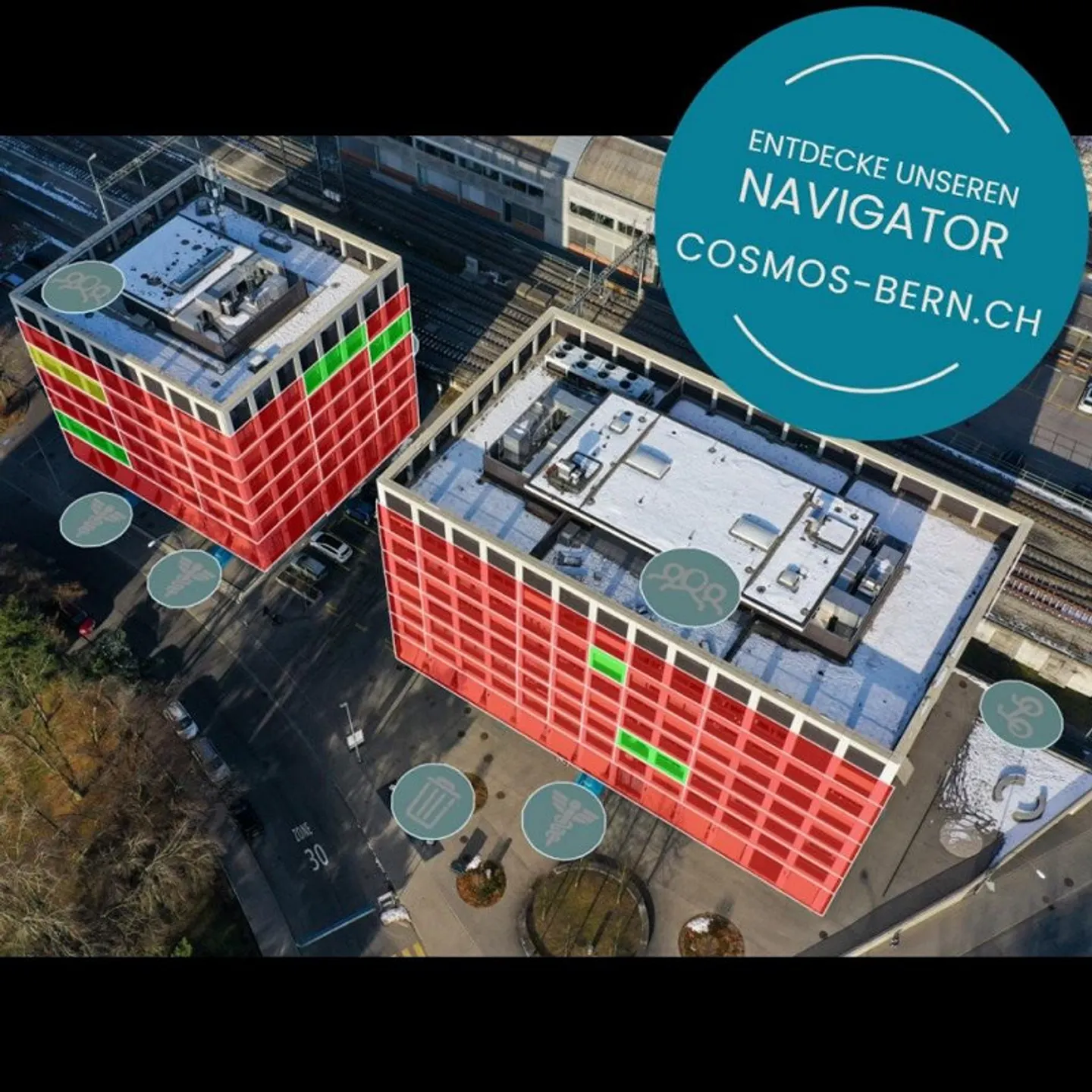 Moderno appartamento 2.5 con enorme terrazza sul tetto condivisa - Foto 9 di 9
