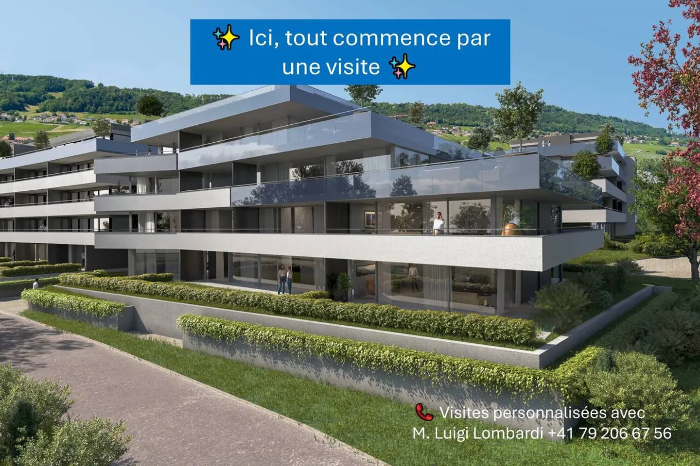 Spazioso appartamento 4.5 stanze NUOVO con terrazza, a due passi dal Lago di Ginevra - Foto 1 di 6