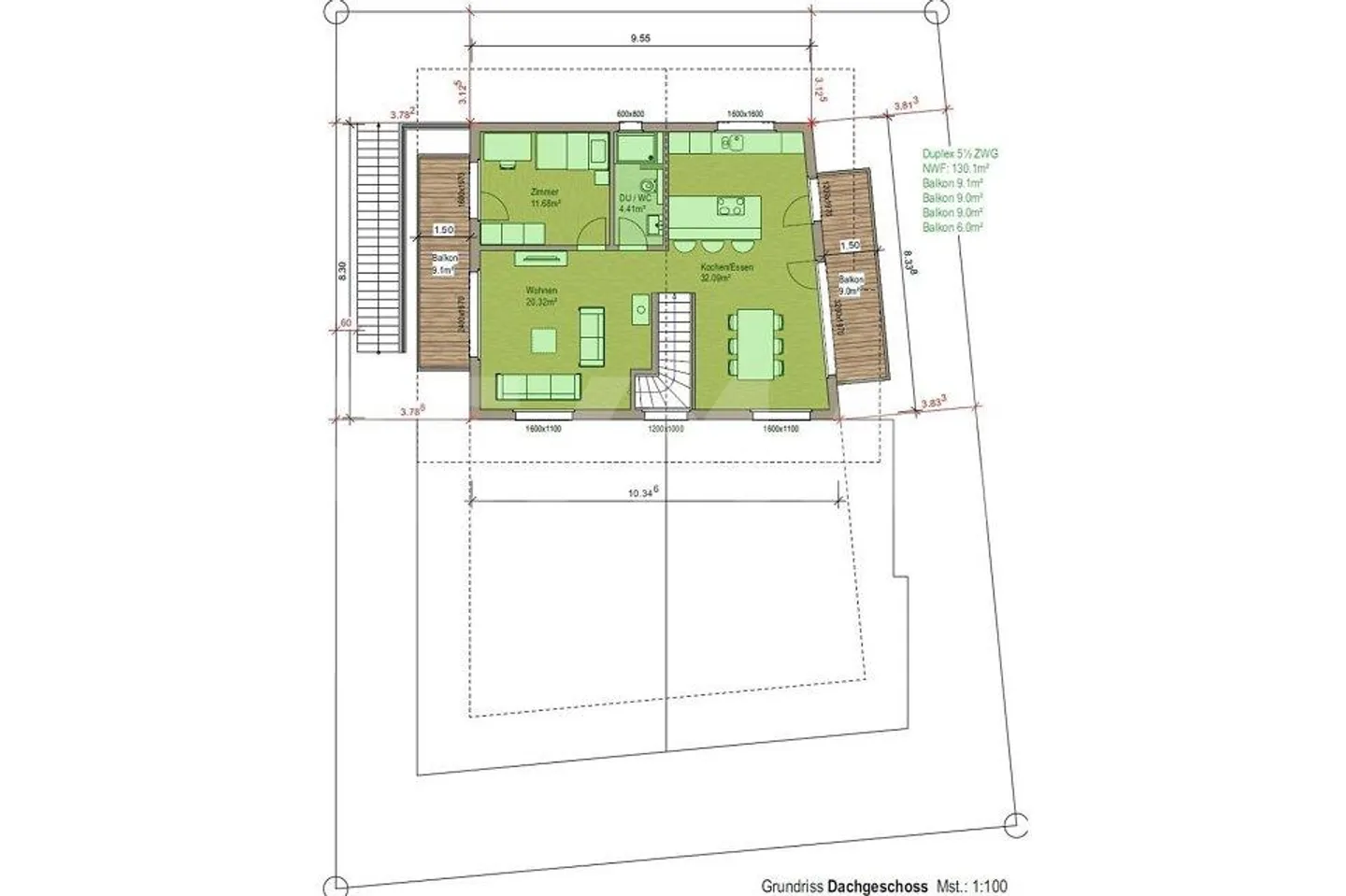 Vivre spacieux sur deux étages – Duplex de 5½ pièces à Zermatt - Photo 12 sur 12