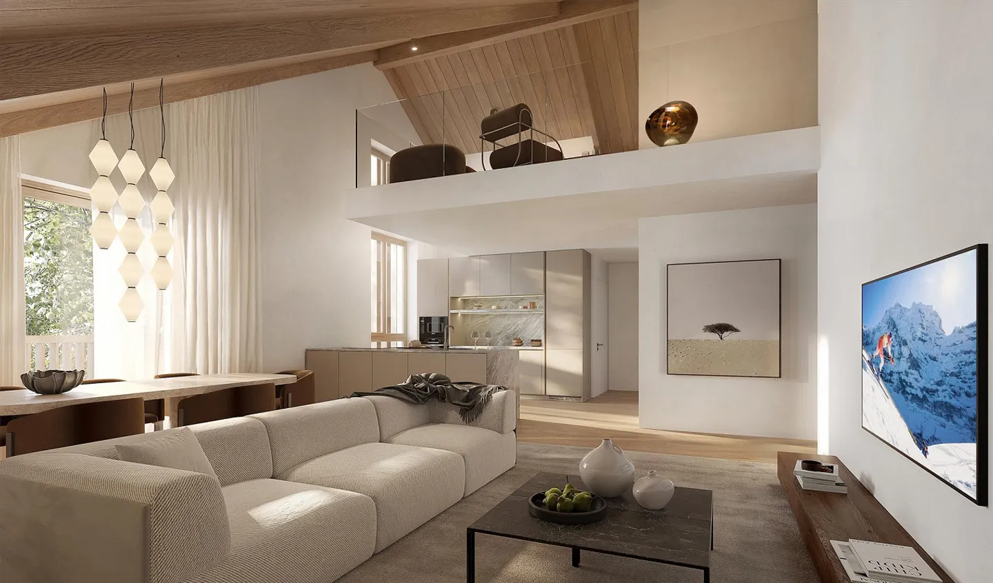 5.5 Rooms: ZUHAUSEN – Exclusive Penthouse Living with Gallery - Photo 4 of 14