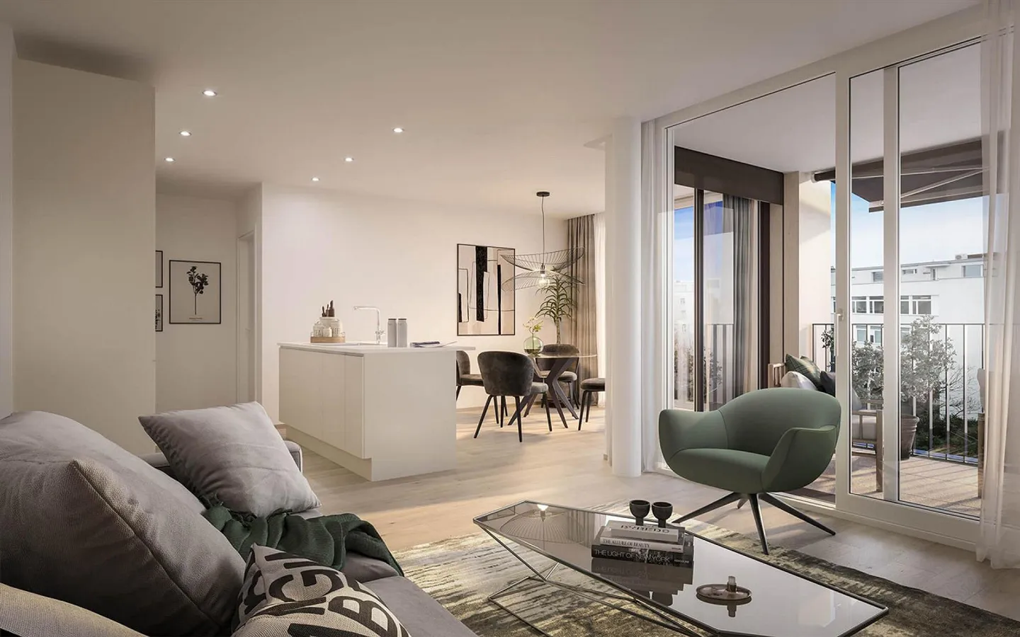 Moderne 3.5-Zimmer-Neubau-Attikawohnung in Zürich - Foto 2 von 6