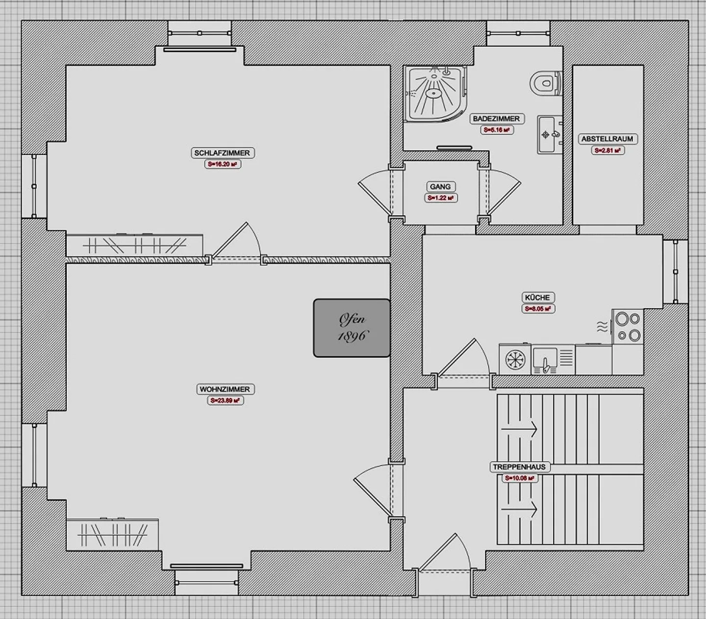 2.5 Zimmer Wohnung Liebevoll renovierte Altbauwohnung in Sils im Domle - Foto 15 di 15