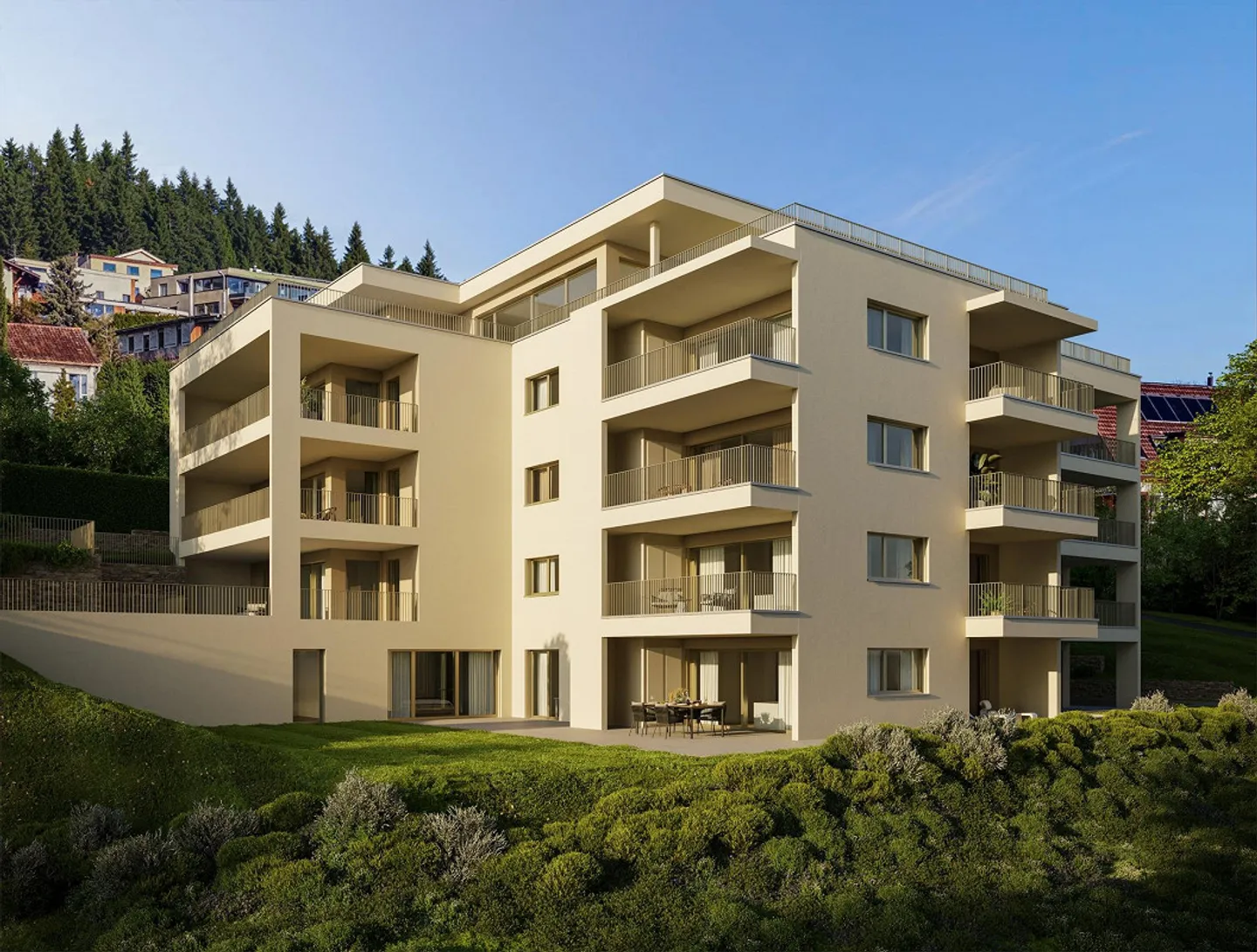 Modern 3.5-room maisonette apartment with large terrace and evening sun - Photo 4 of 4