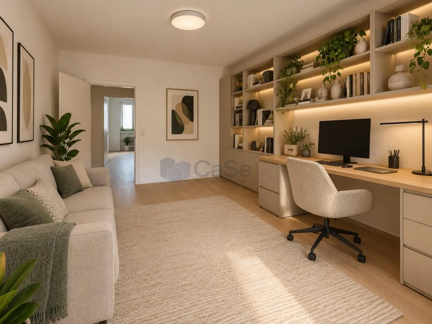 MASSAGNO - LIVING IN A SPACIOUS AND BRIGHT 4.5 COMPLETELY RENOVATED - Photo 7 of 10