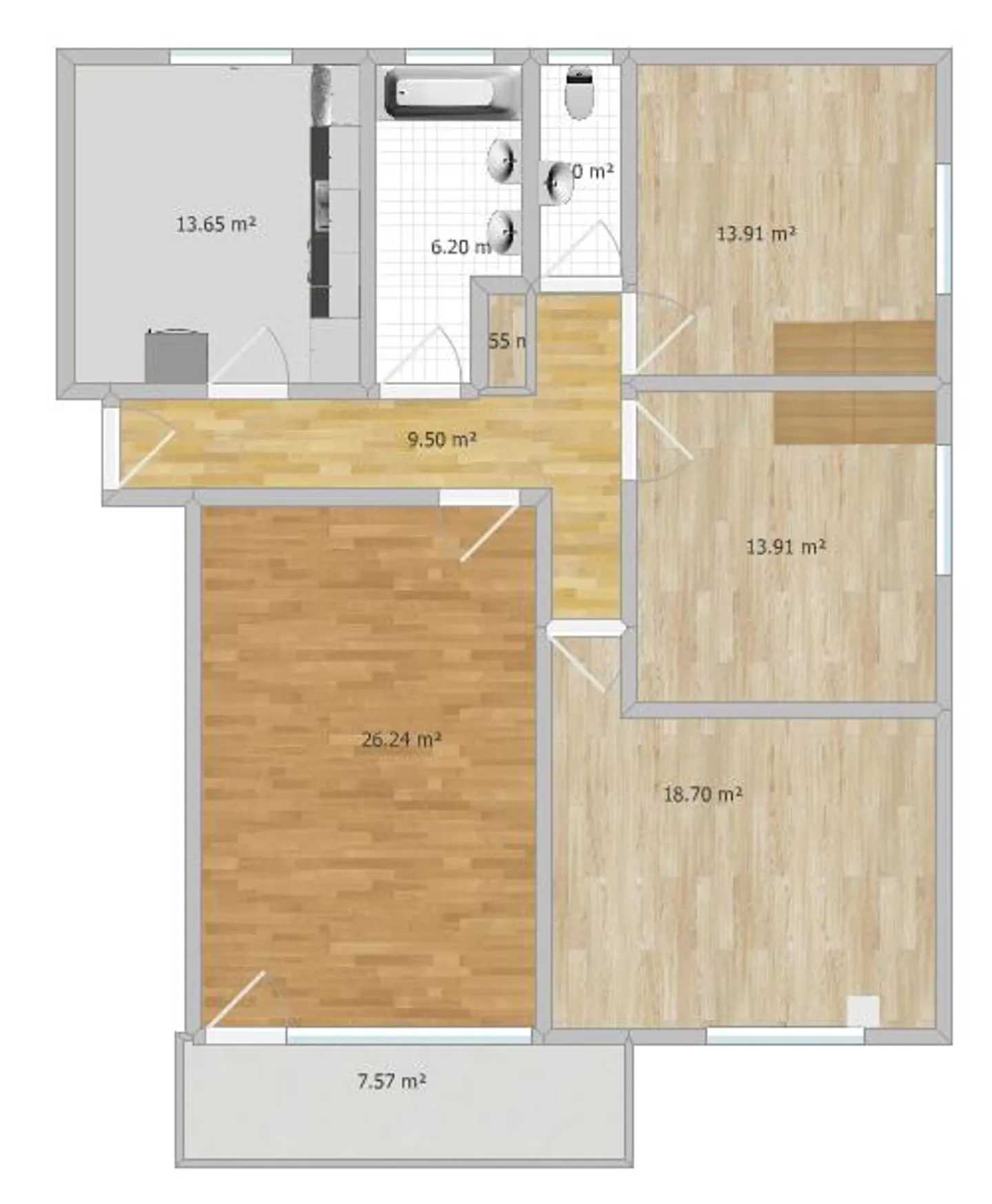 Lumineux appartement de 4 pièces avec balcon à Zollikofen – disponible à partir de septembre 2026 - Photo 10 sur 10