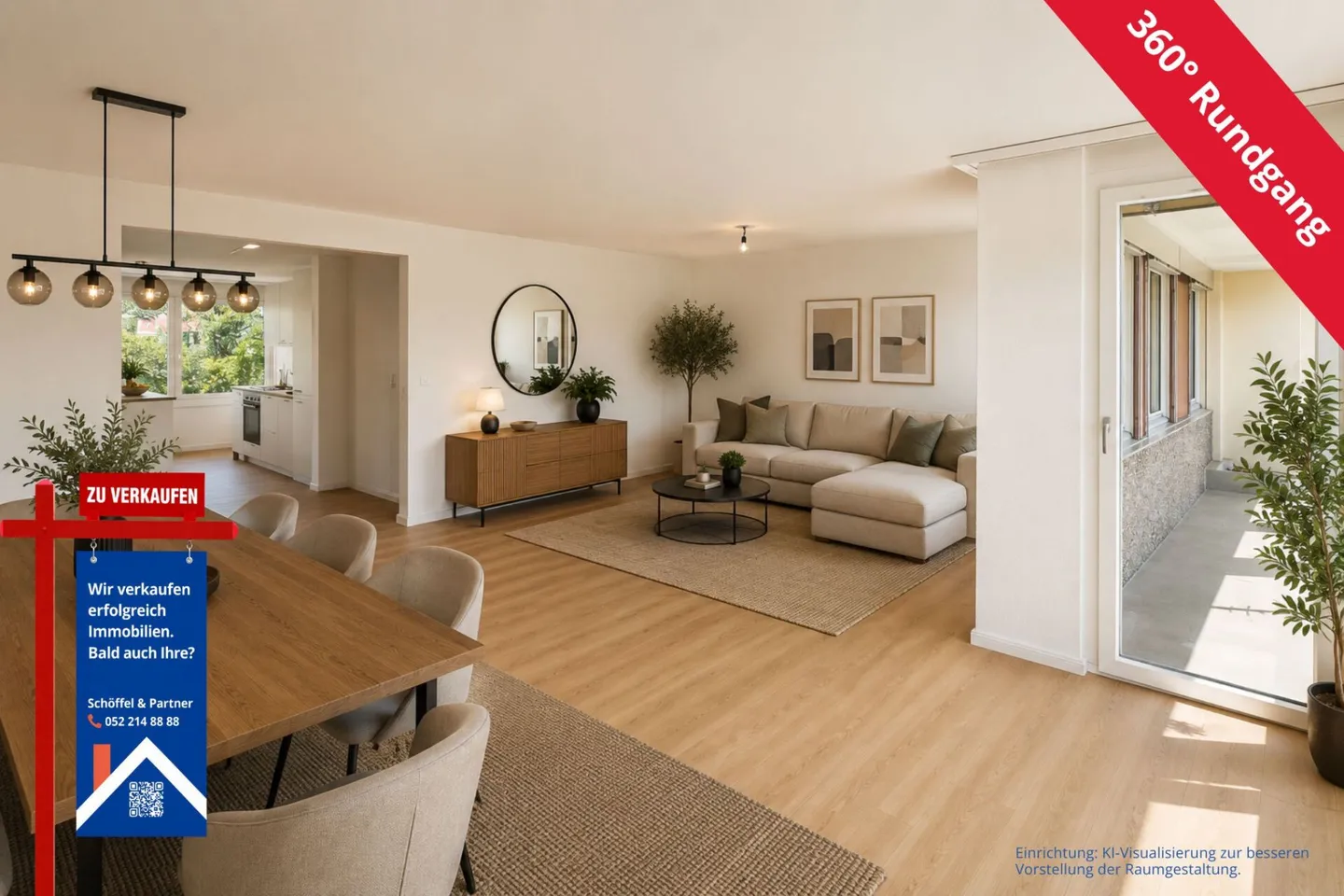 Appartamento 4½ locali completamente ristrutturato con grande balcone - Foto 1 di 21