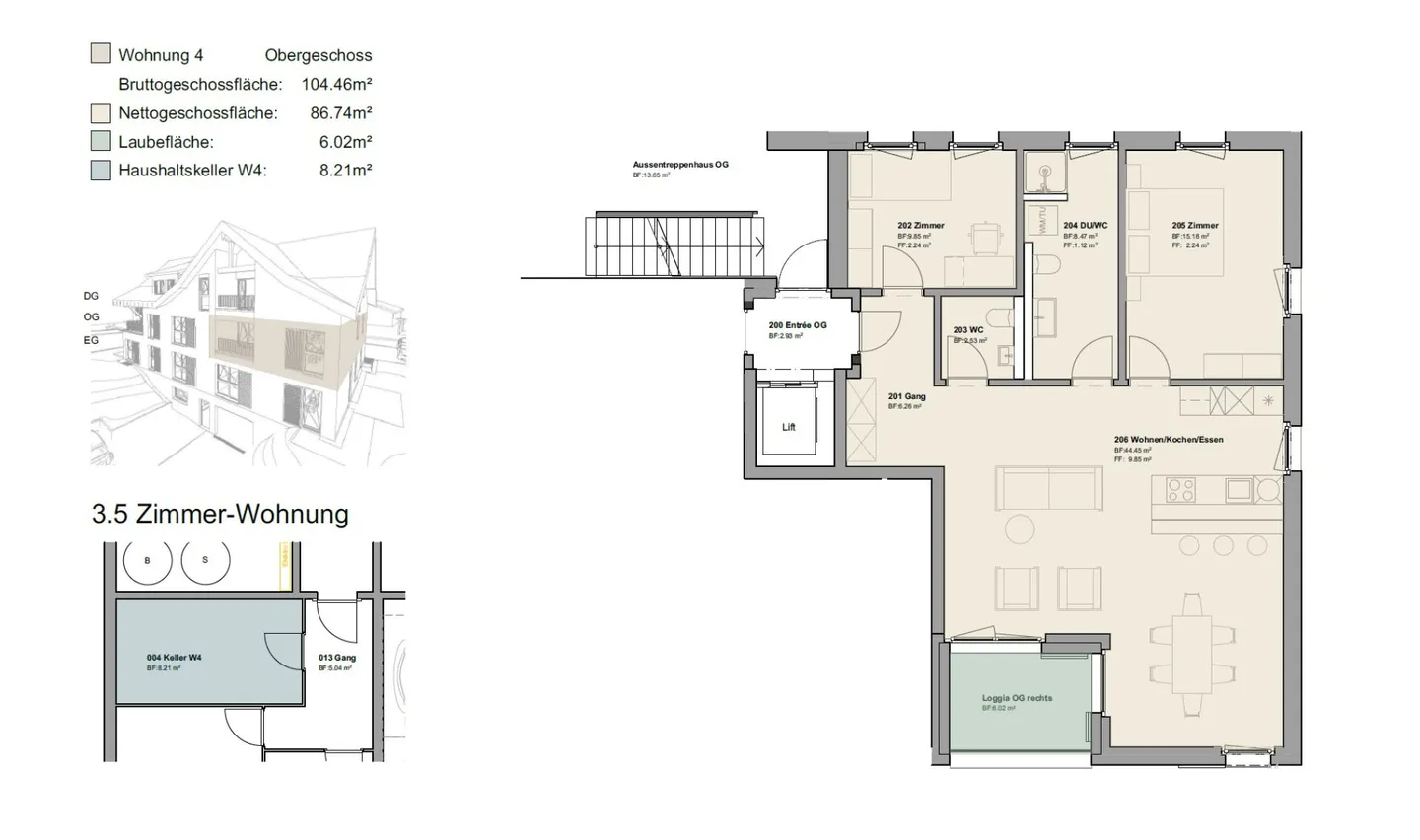 Moderne 4.5-Zimmerwohnung - Foto 11 von 11