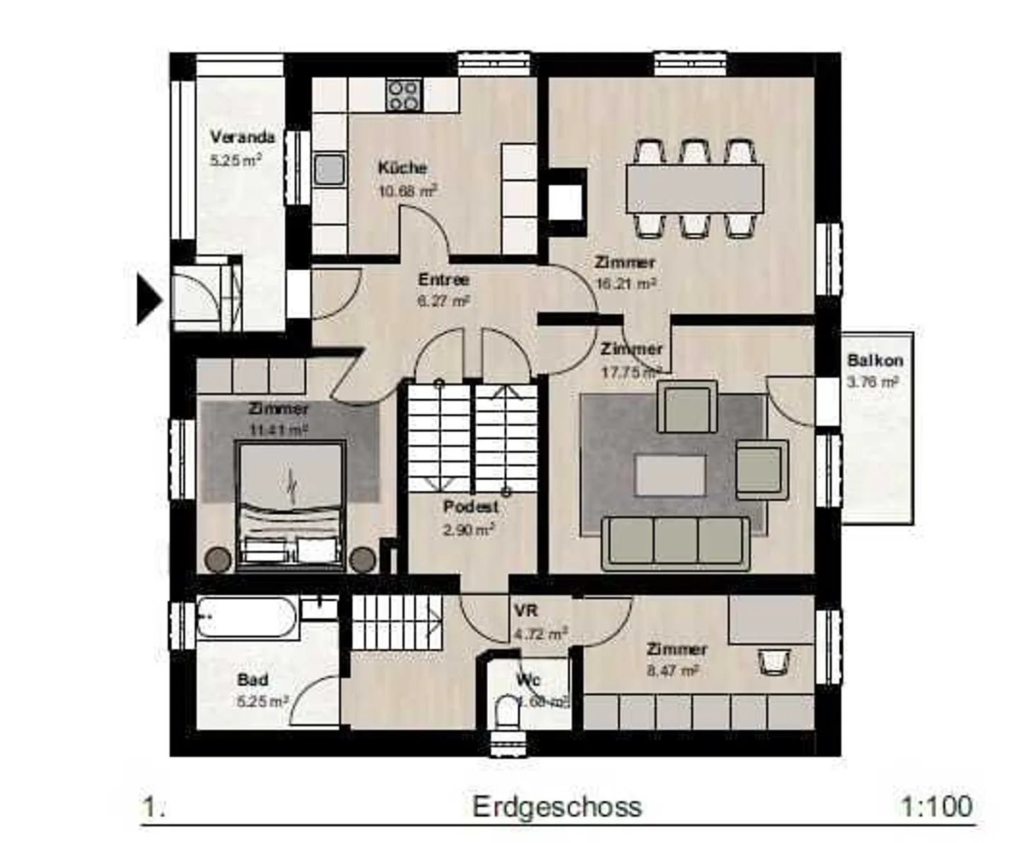 Charmantes Familienhaus in Hägendorf - Foto 10 von 11