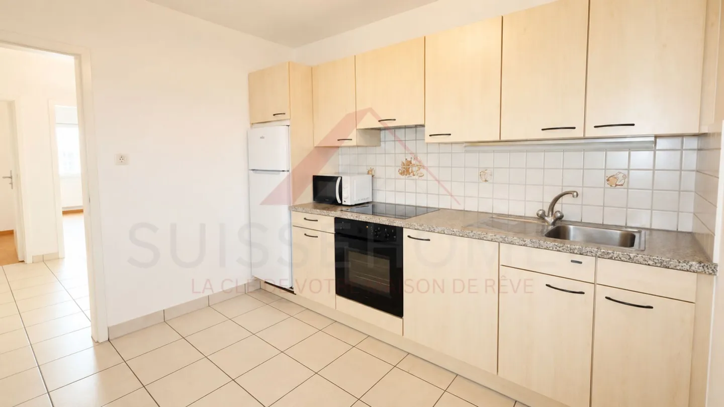 Marly - Appartamento ristrutturato di 3,5 locali con balcone soleggiato e vista verde - Foto 13 di 27