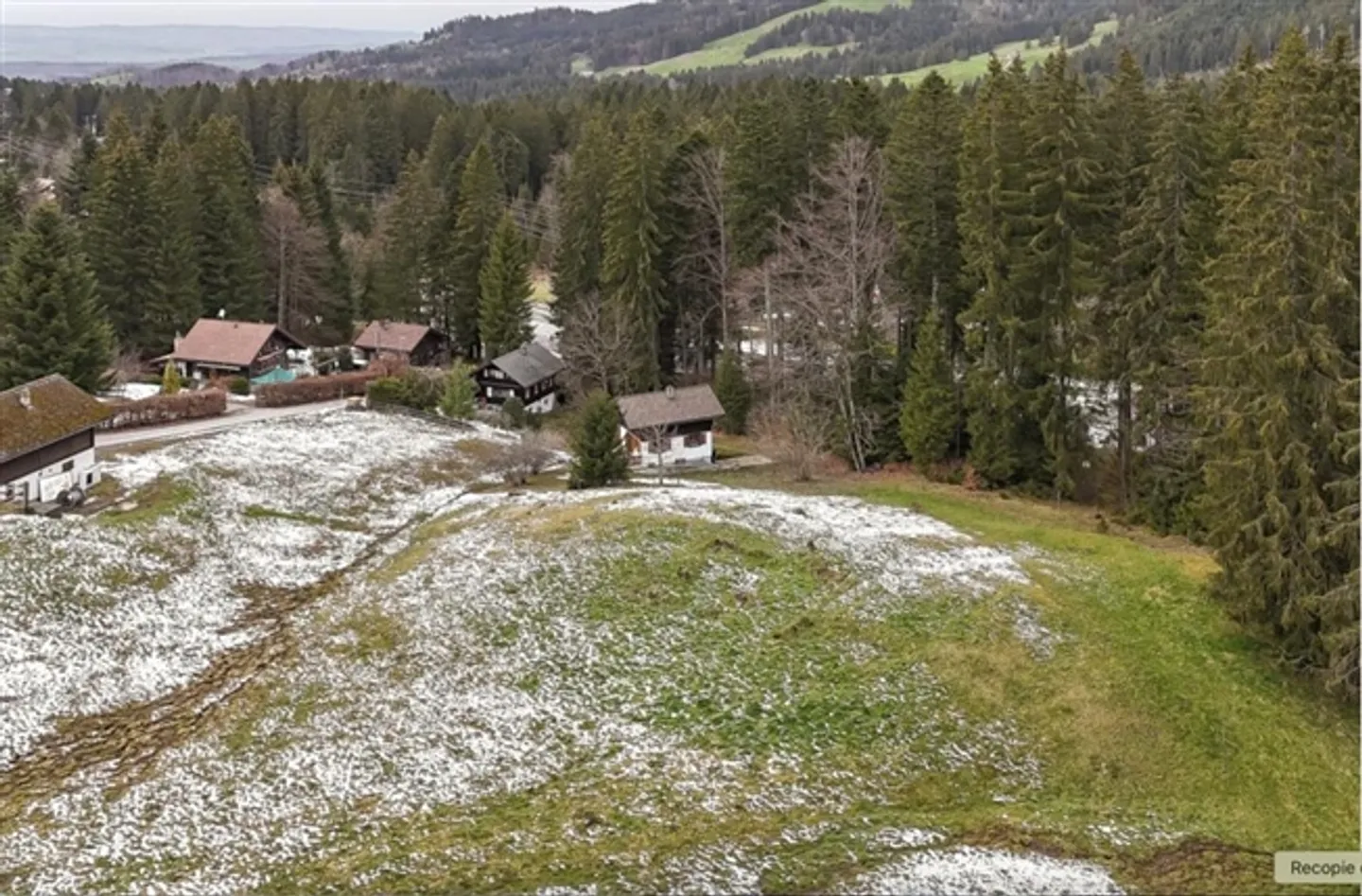 Terreno di 1464m2 a Les Paccots con ottima posizione e esposizione solare ottimale - Foto 3 di 4