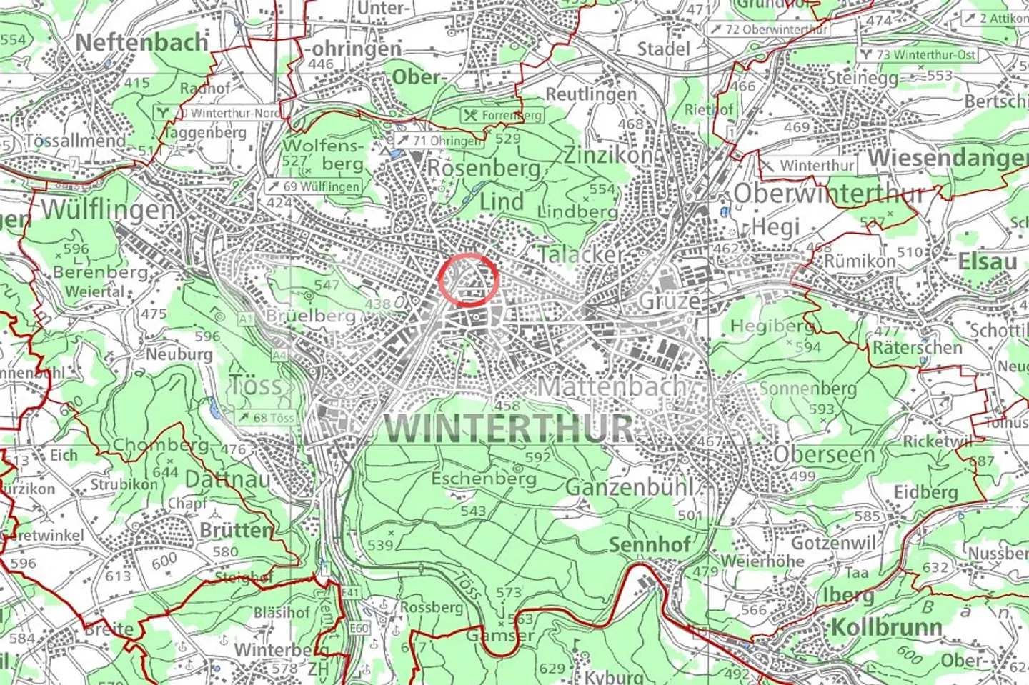 Exklusive Bürofläche 224 m²  20. OG Roter Turm Winterthur - Foto 2 von 13