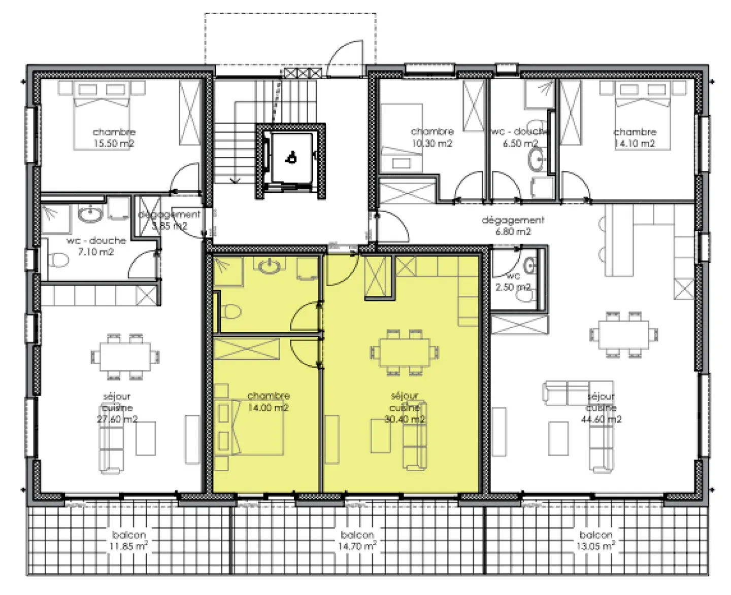 An den Toren von Sion: 2,5 Zimmer mit Balkon - Foto 5 von 9