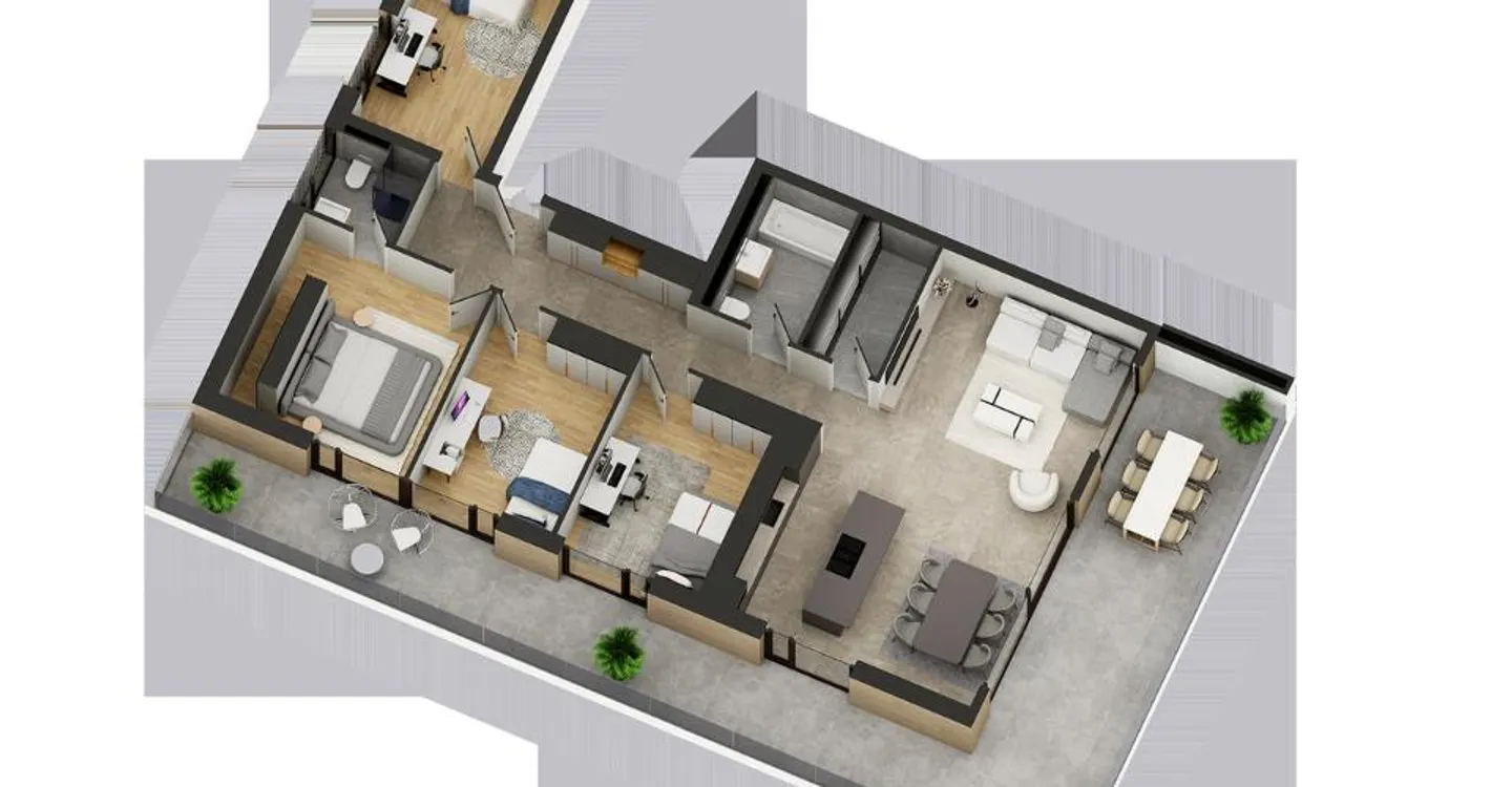 Appartement contemporain 5.5 pièces - Photo 3 sur 8