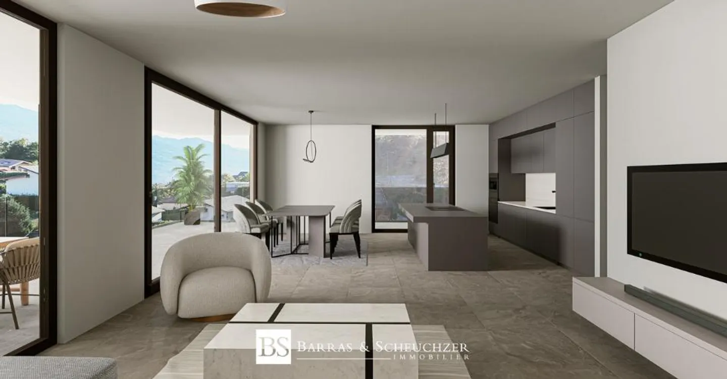 Appartement contemporain 5.5 pièces - Photo 2 sur 8