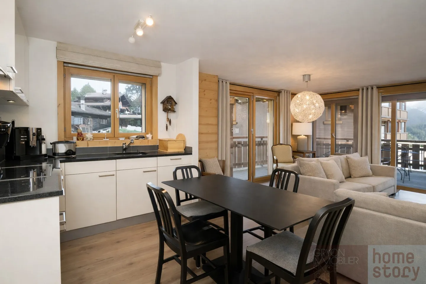 Cozy 3.5-room Minergie apartment with mountain view in Gryon - Photo 1 of 16