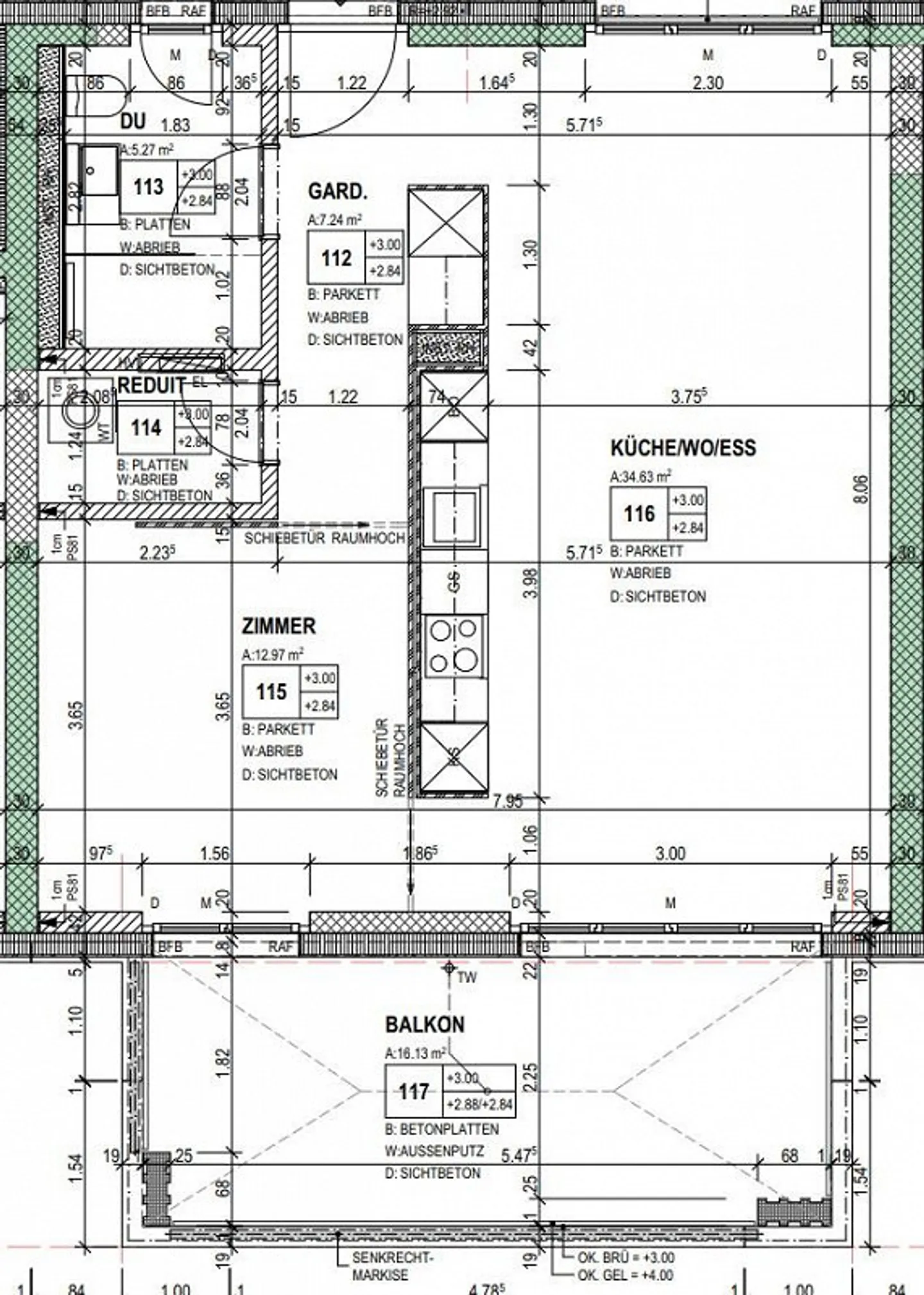 2.5-room apartment with sunny balcony in a central location in Rapperswil - Photo 7 of 7