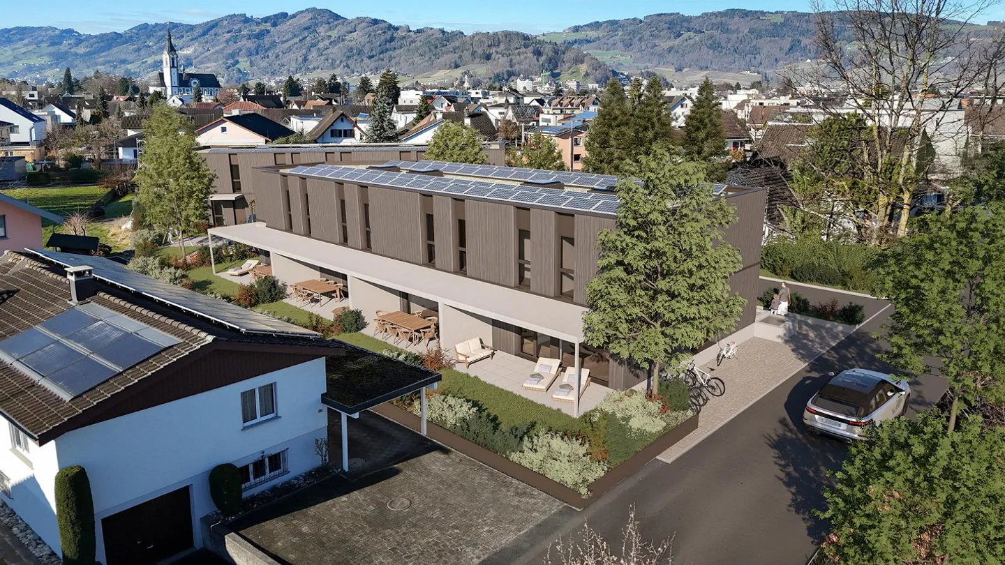 RÉSERVÉ : Maison de ville de 4,5 pièces avec un standard de finition élevé - Photo 2 sur 13