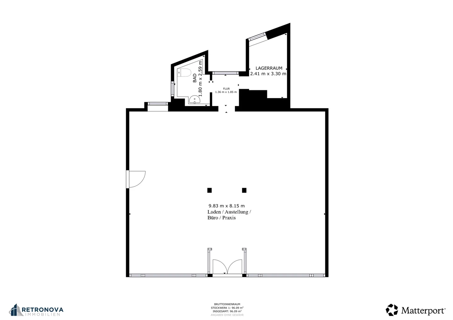 Espace commercial moderne dans un emplacement central à Kreuzlingen - Photo 10 sur 10