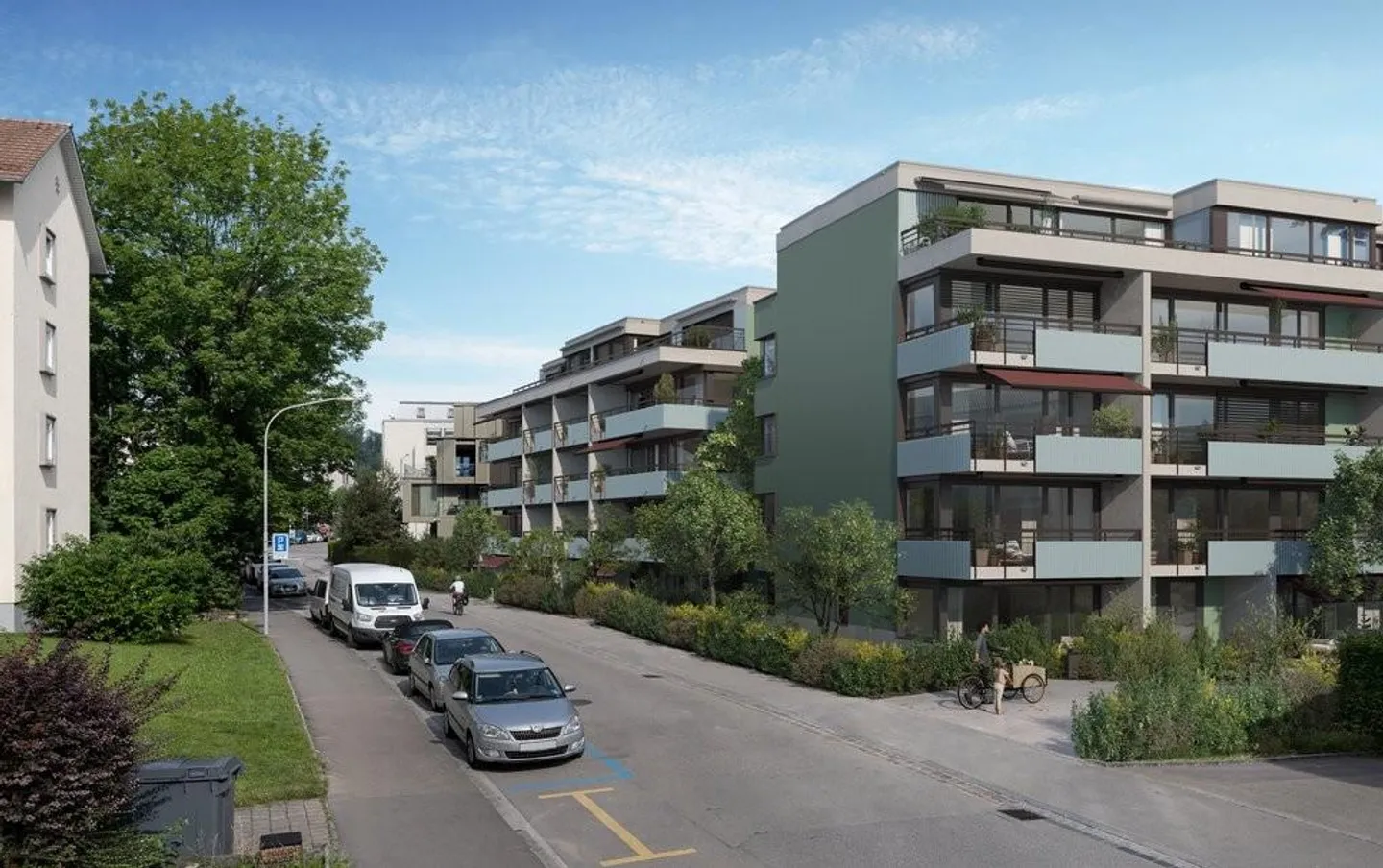 Motorcycle parking space in new parking garage in Zurich - Photo 2 of 2