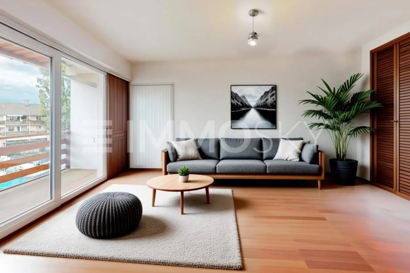 Appartement de 4 pcs au coeur de Meinier - Photo 2 sur 7