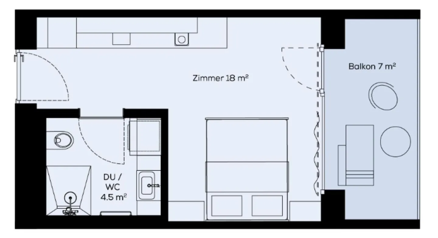 Appartement simple moderne - Photo 8 sur 8