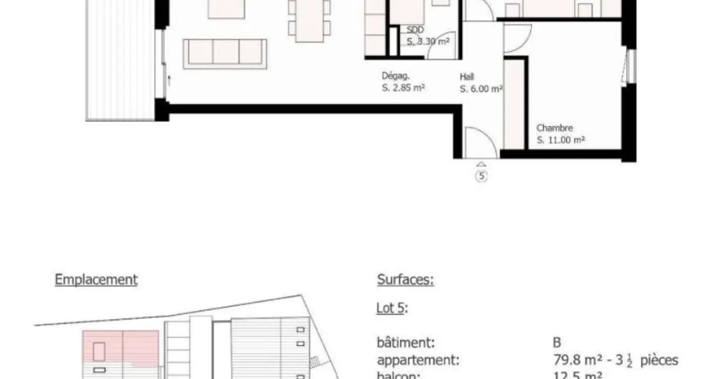 3.5 Room Apartment - Photo 7 of 12