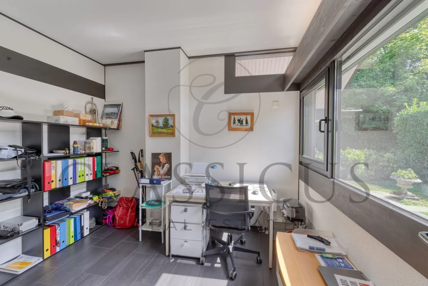 Villa luminosa e moderna con giardino paesaggistico, ai margini del Golf di Ginevra - Foto 7 di 8