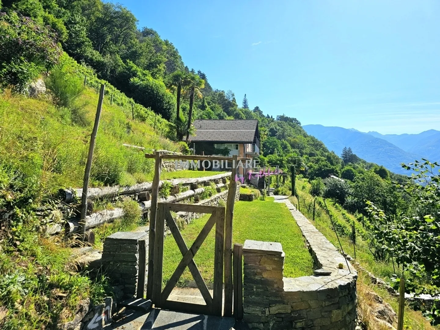 Ein besonderer Rückzugsort inmitten der Reben: saniertes Tessiner Haus - Foto 3 von 13