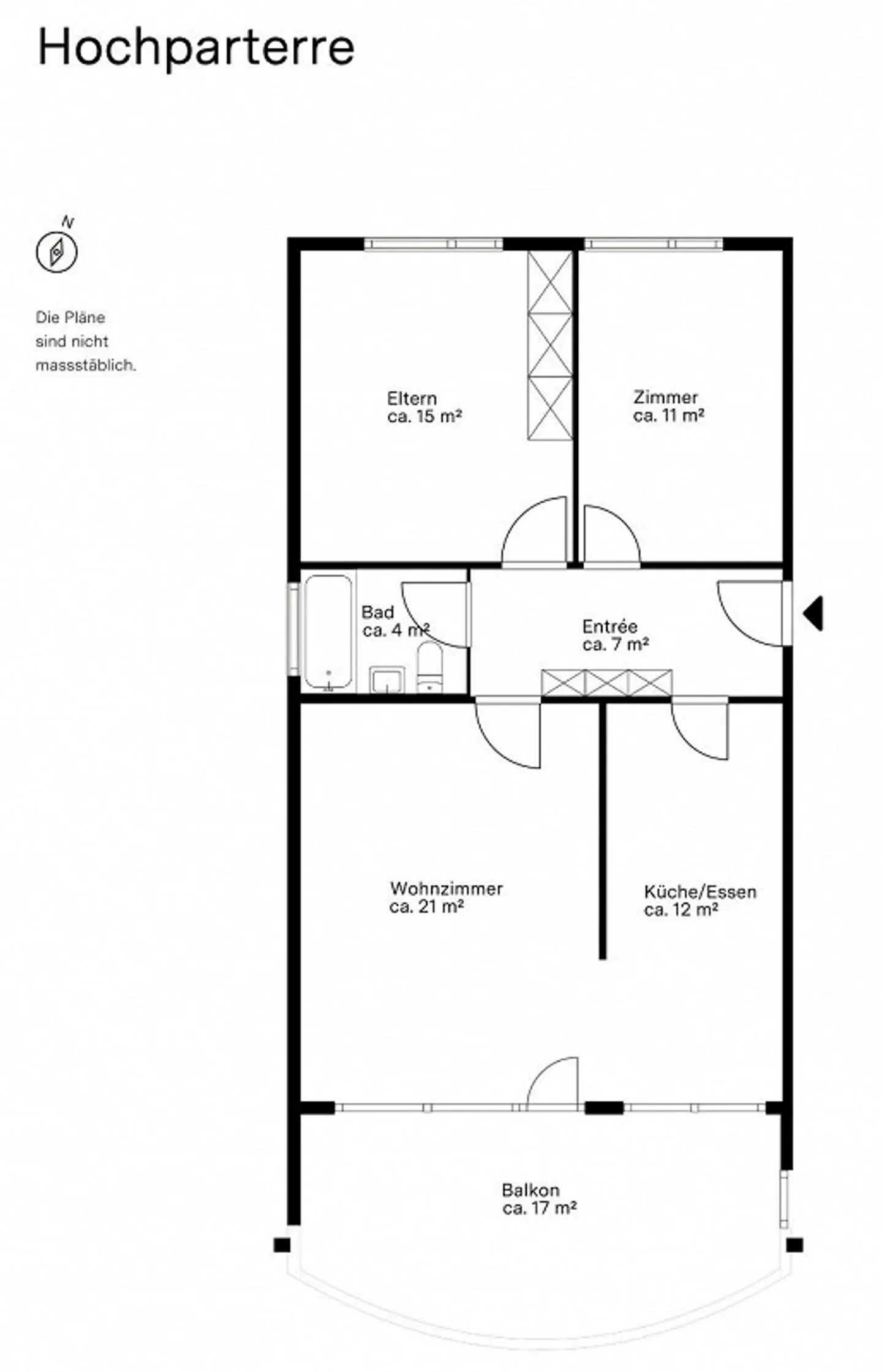 Charmante 3.5 Zimmer Wohnung mit grossem Balkon - Foto 13 von 13