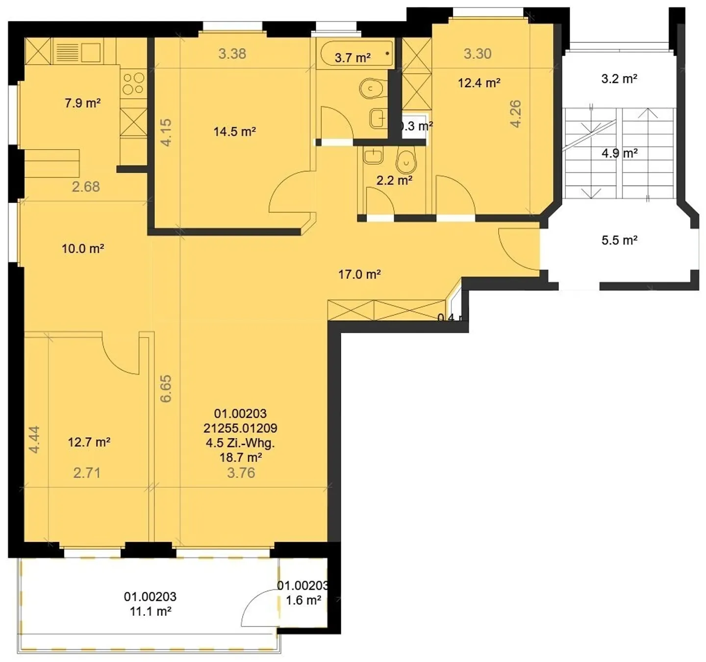 Modern 4.5-room apartment on the 1st floor at 101 m² - Photo 11 of 11