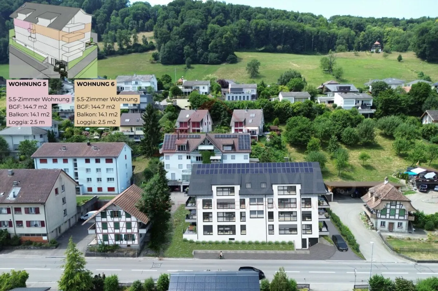 Hochwertiges Wohnen mit Stil & Raum - 5½-Zimmer-Eigentumswohnung «RESIDENCE CENTRO» (2. OG) Nord - Photo 12 sur 17