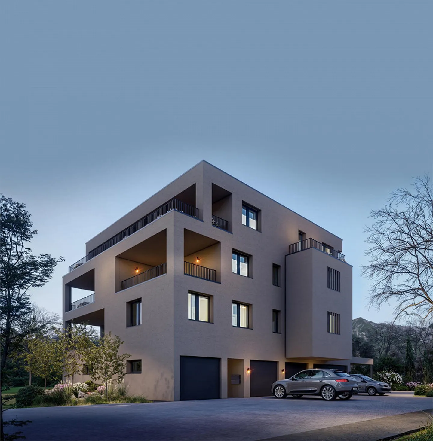 Grosszügige Wohnungen mit Privatgaragen und weitläufigen Terrassen - Foto 1 von 5