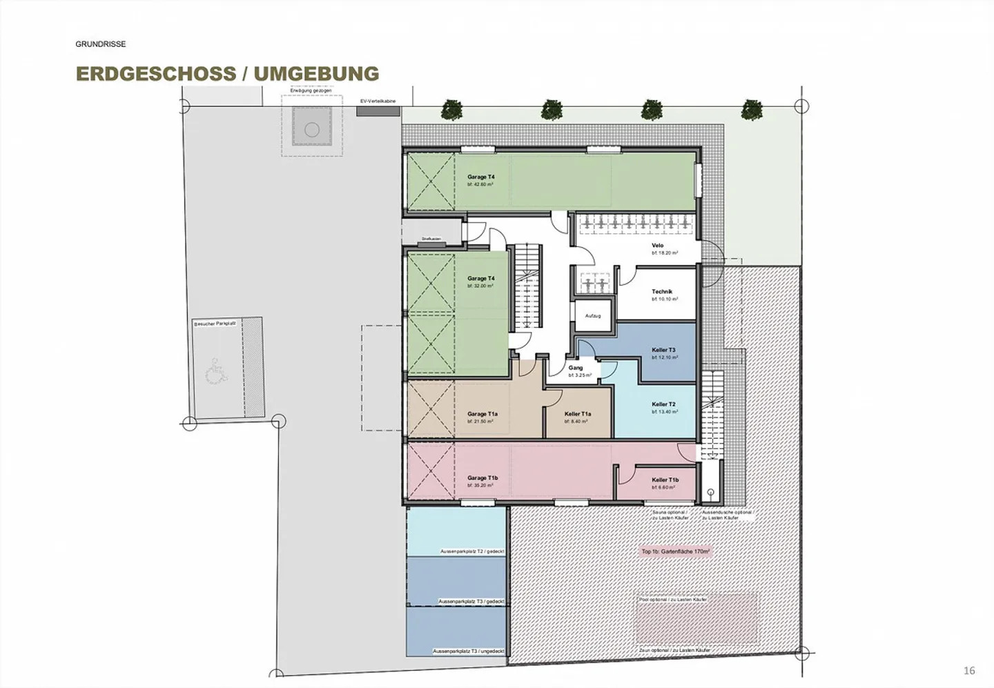 Grosszügige Wohnungen mit Privatgaragen und weitläufigen Terrassen - Foto 5 von 5