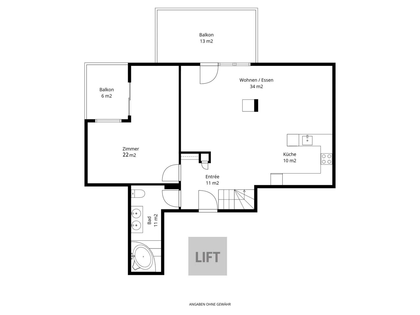 Stilvolles Duplex mit Weitsicht - Foto 7 von 8