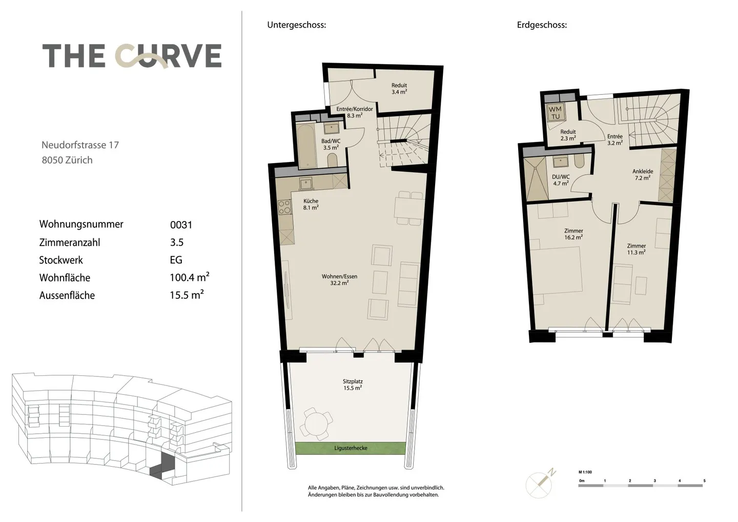 Appartement en duplex moderne de 3,5 pièces avec espace jardin - Photo 6 sur 7