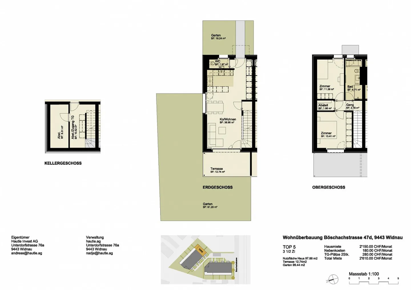 Maison de ville exclusive neuve avec 3,5 pièces, maison intelligente et privée - Photo 13 sur 13