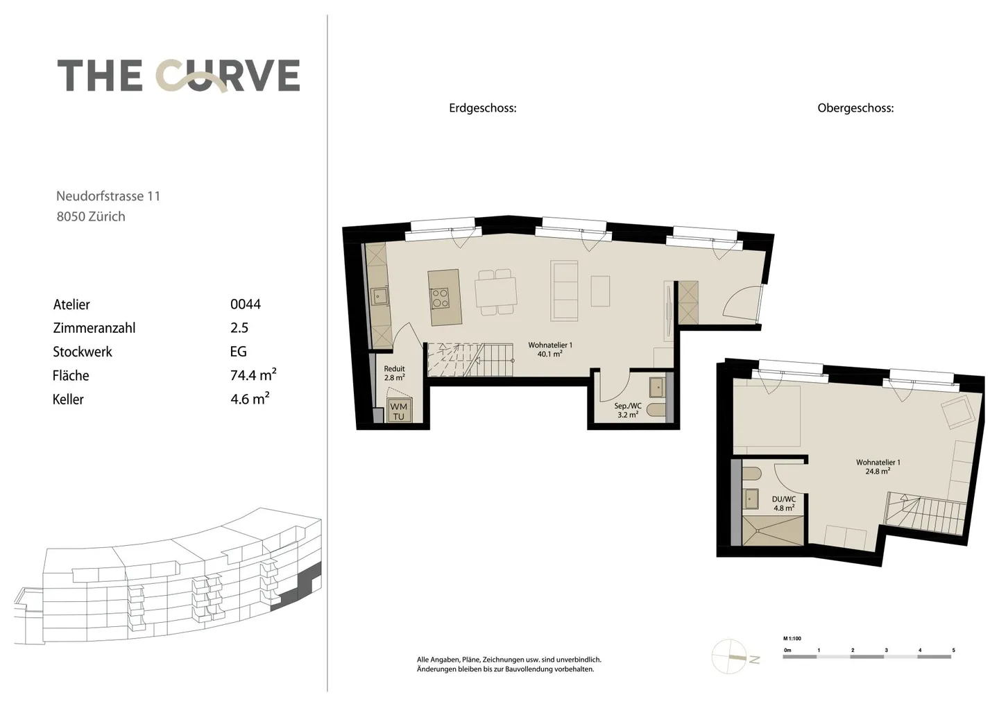 Spacious 2.5-room maisonette apartment in Zurich-Oerlikon - Photo 6 of 6