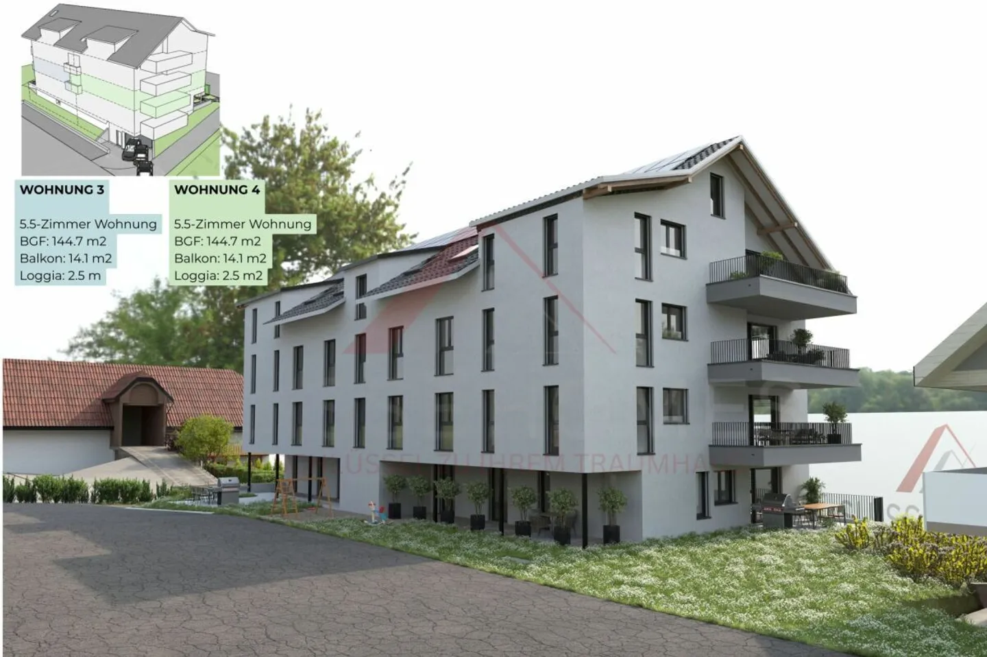 Hochwertiges Wohnen mit Stil & Raum - 5½-Zimmer-Eigentumswohnung «RESIDENCE CENTRO» (2. OG) Nord - Photo 14 of 16