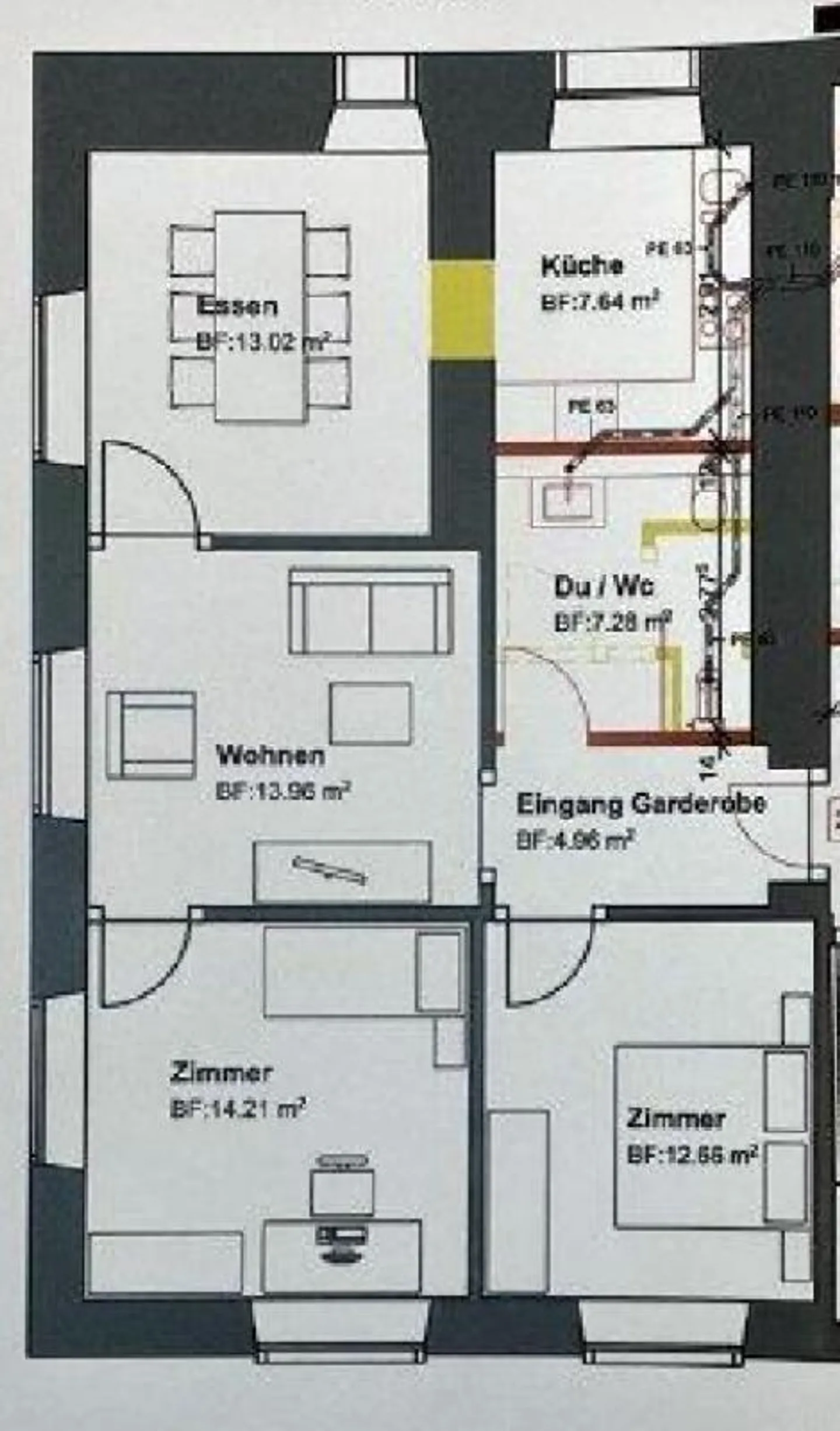 Appartement attrayant de 4,5 pièces dans un emplacement privilégié - Photo 7 sur 7