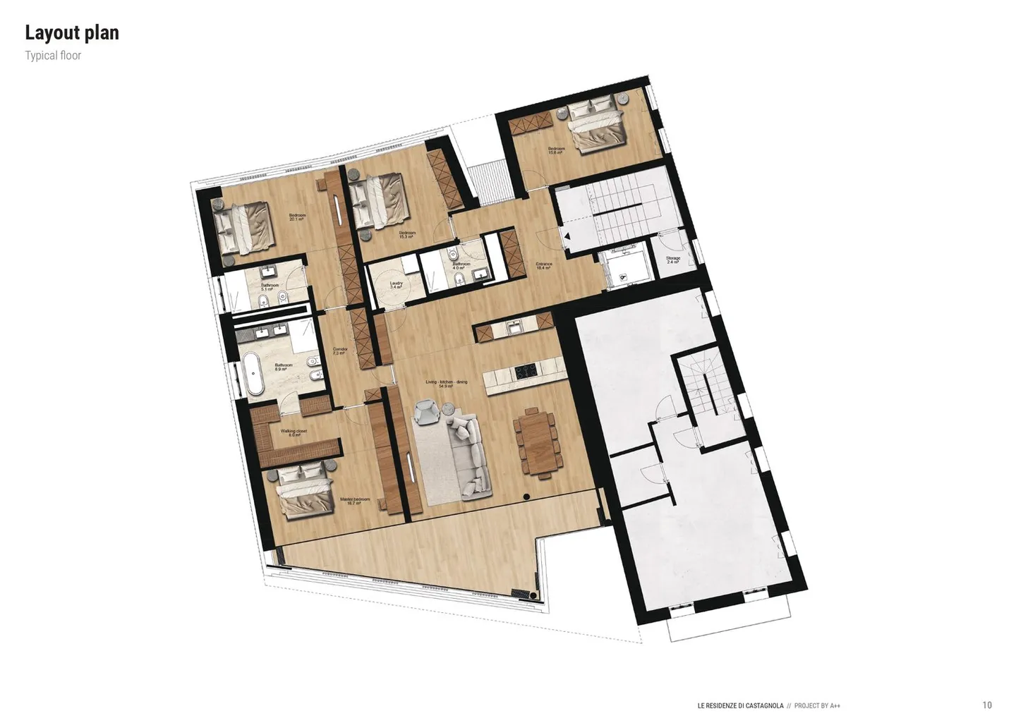 APPARTAMENTO 5.5 STANZE - Fronte lago con terrazza panoramica - Foto 11 di 12