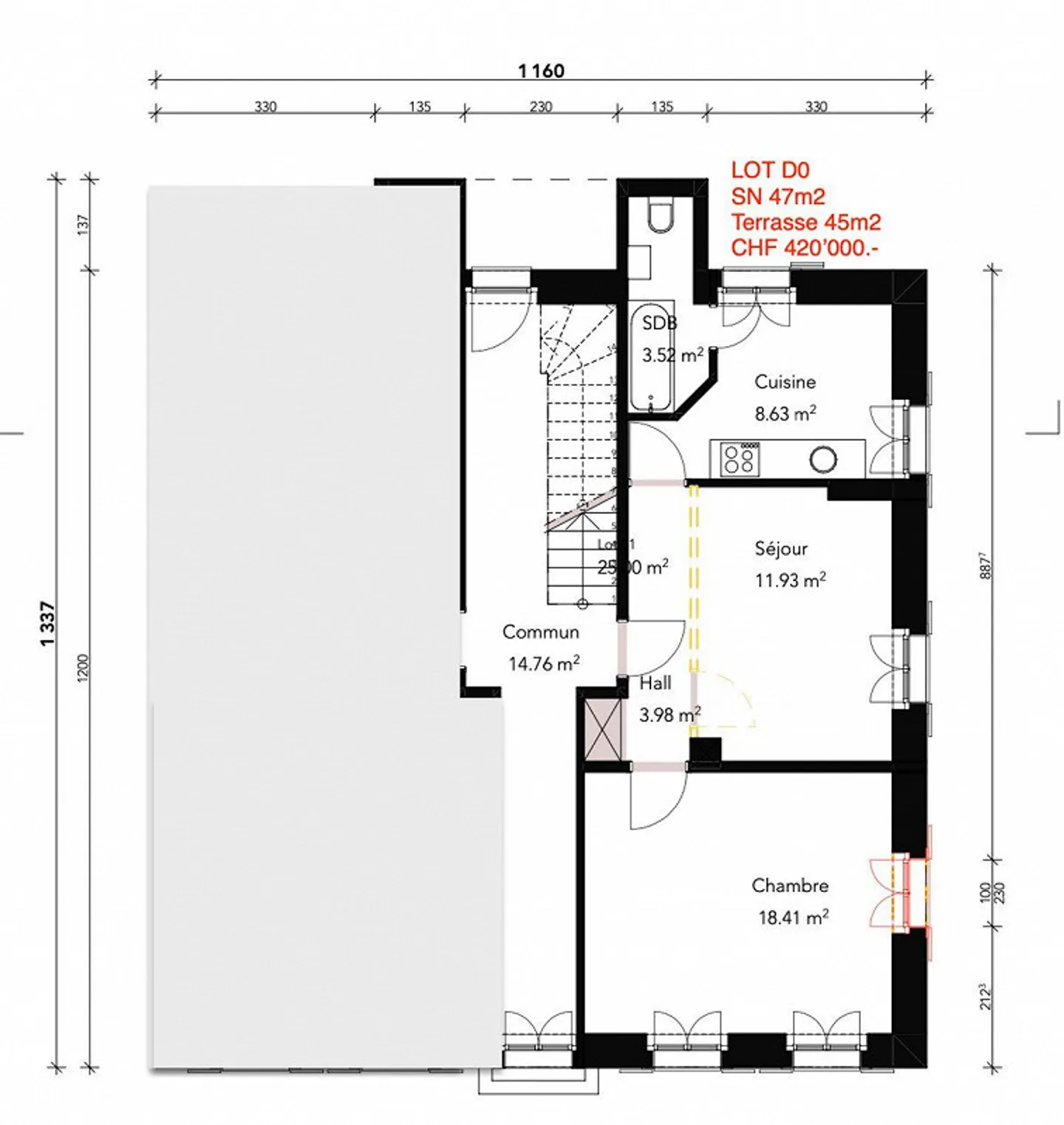 Verkauf nach Plan - 2,5 und 3,5 Zimmer Wohnungen in Broc - Foto 7 von 8