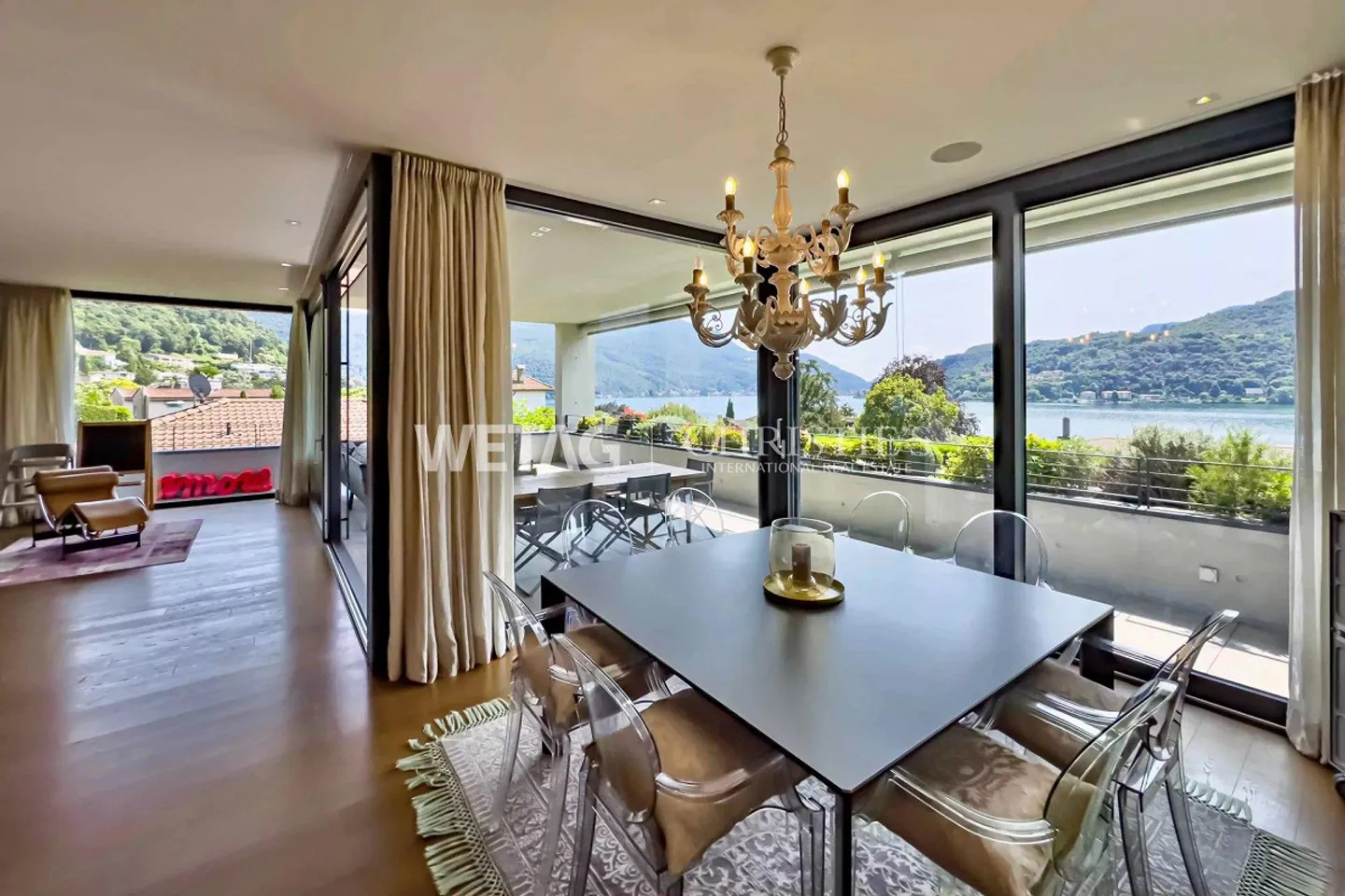 Lugano-Morcote : Villa moderne avec piscine, vue sur le lac et espace spa à vendre - Photo 3 sur 13