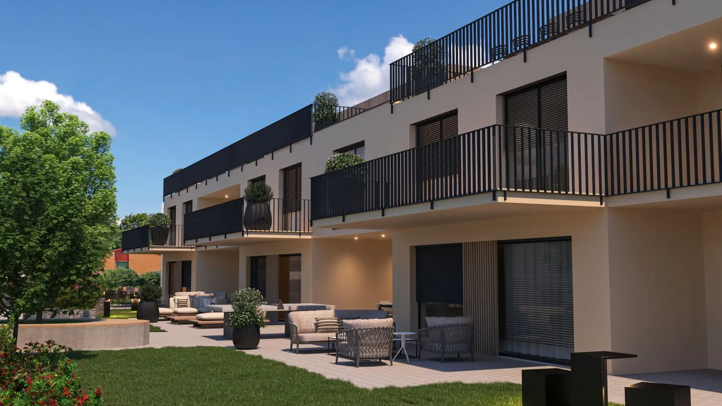 Moderno appartamento giardino di 5,5 stanze con camera matrimoniale, bagno en suite, loggia e balcone - Foto 19 di 29